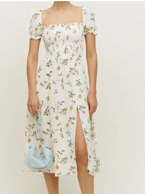 Reformation Inka Dress in Citron